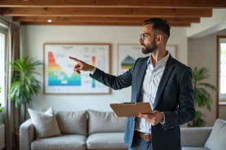 Assessore energetico con planimetria in appartamento francese