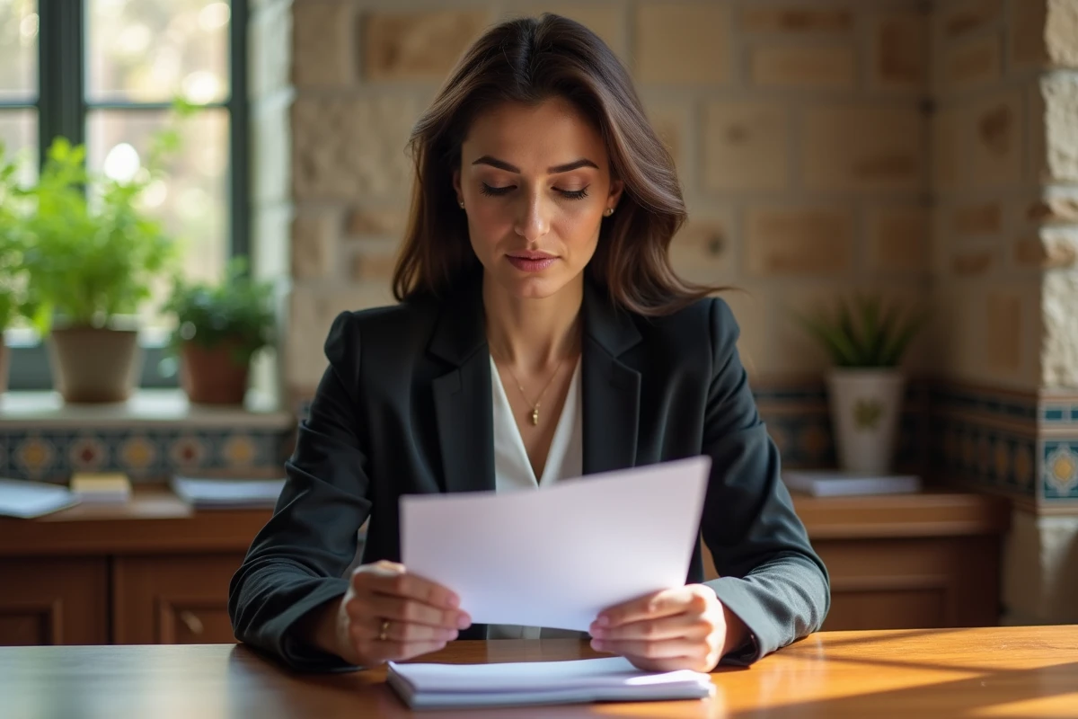 Femme marocaine professionnelle dans un bureau moderne